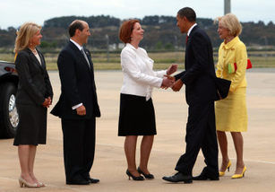 美國總統奧巴馬訪問澳大利亞