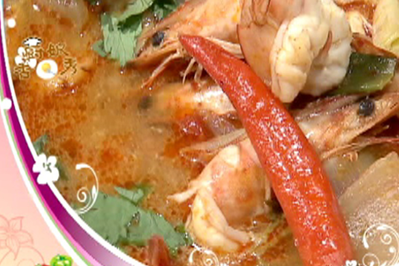 酸辣蝦湯