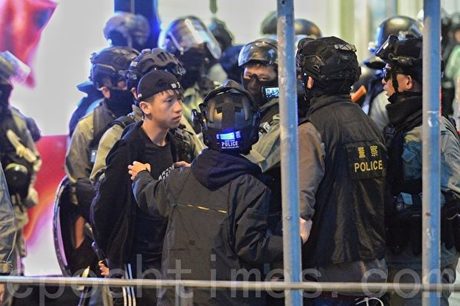 2020年1月19日,「天下制裁集會」在中環遮打花園及遮打道舉行。畢打街有好幾位抗爭者被逮捕。