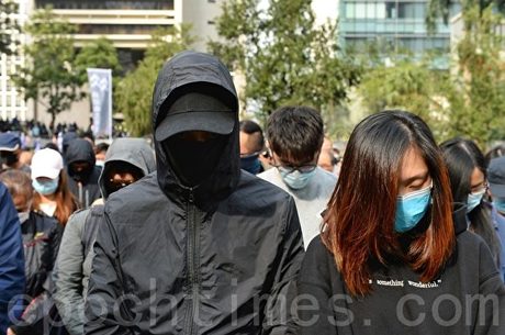 2020年1月19日,「天下制裁集會」在中環遮打花園及遮打道舉行。(宋碧龍/大紀元)