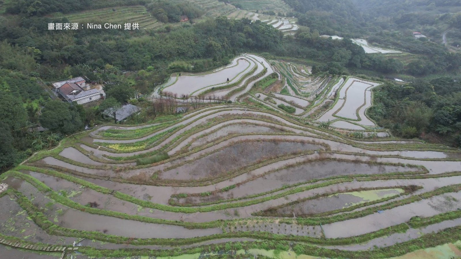 百年石砌梯田 新北石門嵩山美景