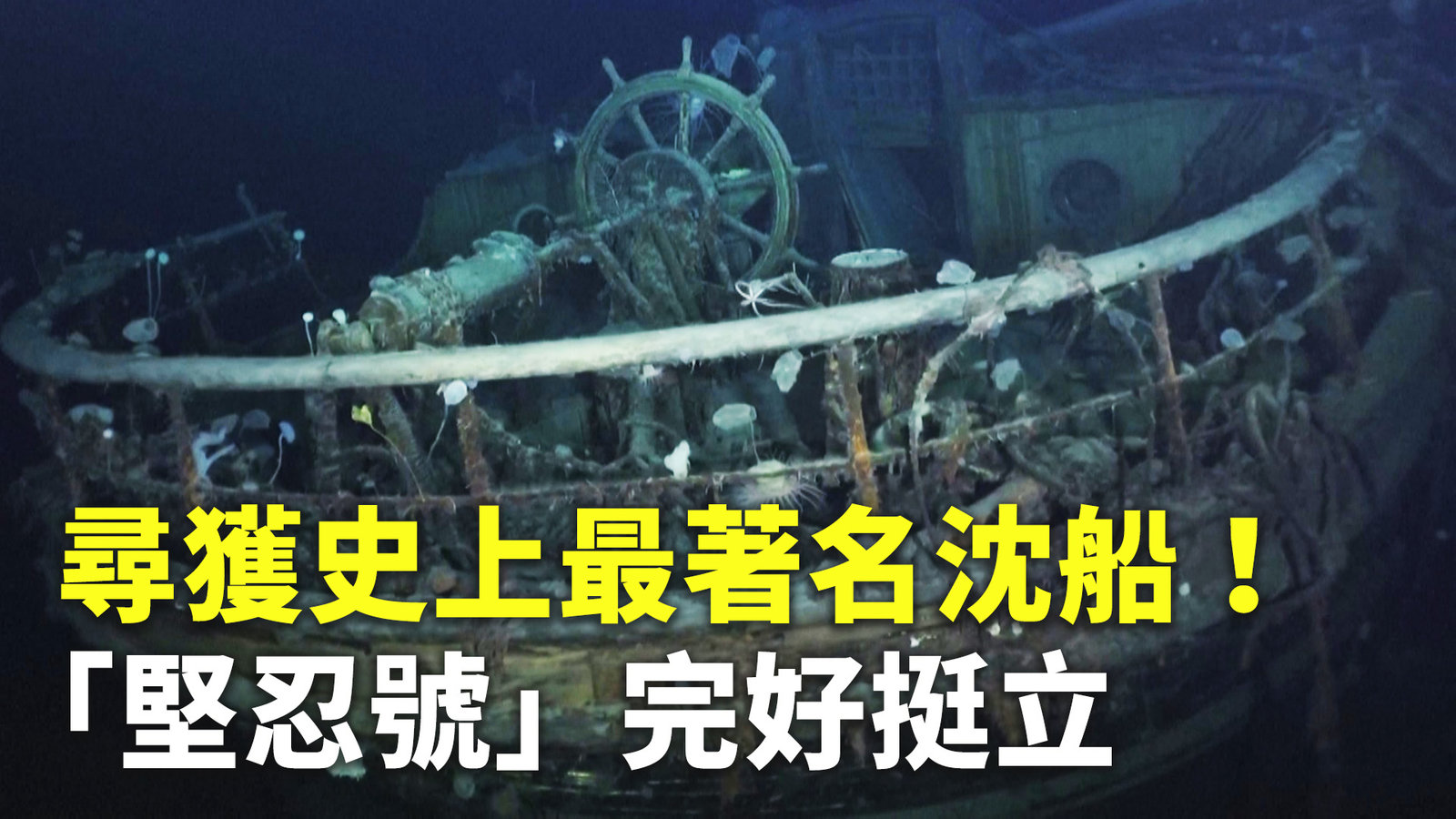 尋獲史上最著名沈船!「堅忍號」完好挺立