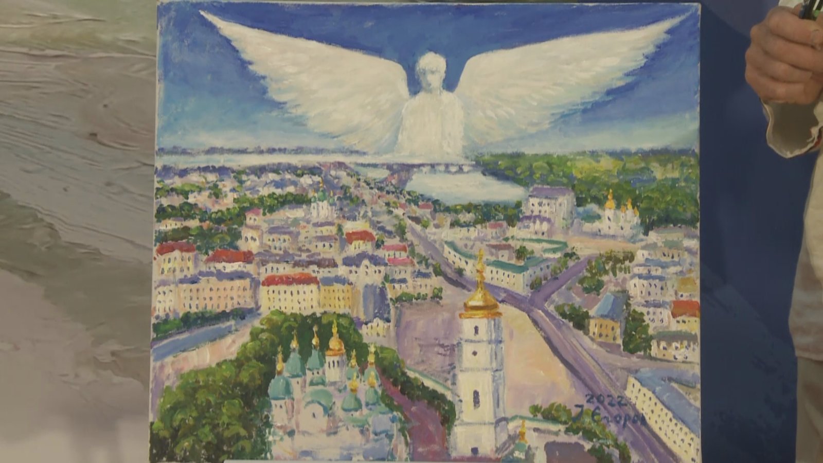 以愛止戰 烏克蘭畫家Ivan用畫祈求和平