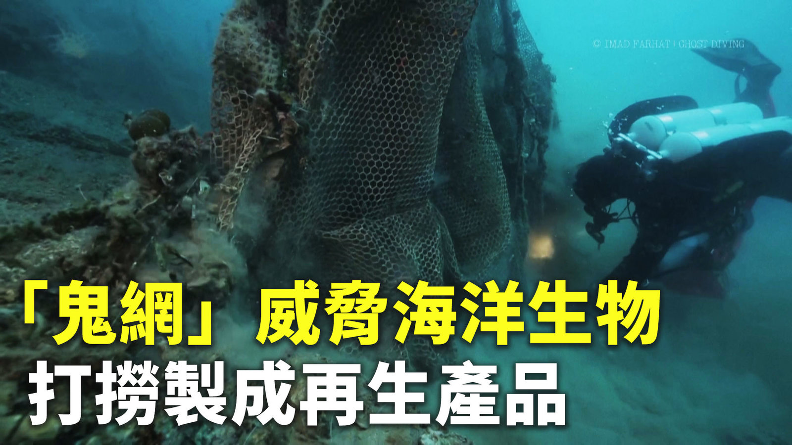 「鬼網」威脅海洋生物 打撈製成再生產品