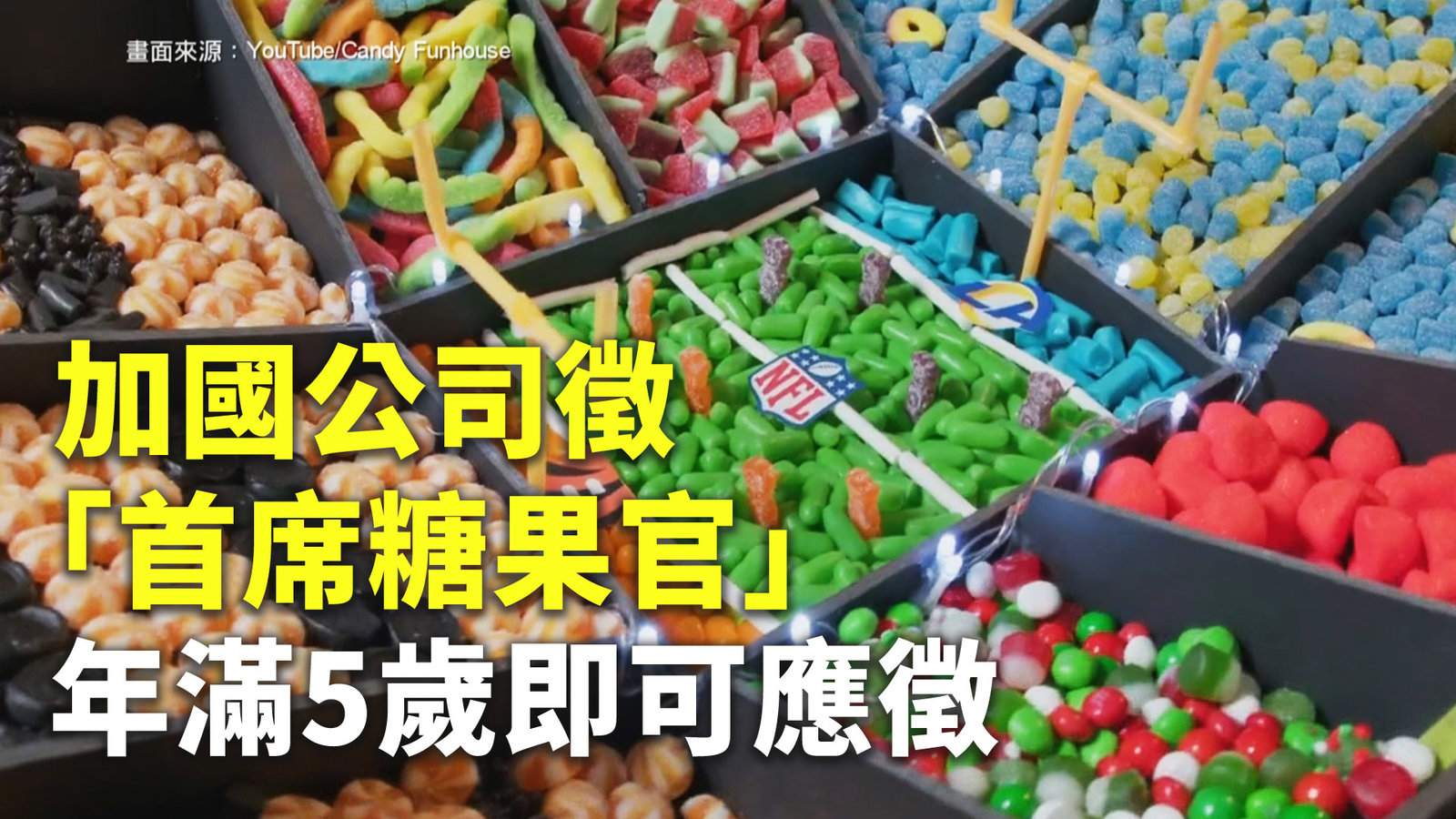 加國公司徵「首席糖果官」年滿5歲即可應徵