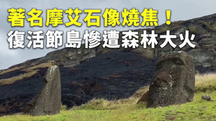 著名摩艾石像燒焦!復活節島慘遭森林大火