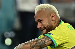 本屆世界盃，克羅埃西亞最終以4比2淘汰巴西，巴西王牌前鋒內馬爾忍不住心碎痛哭。（圖／GettyImages）