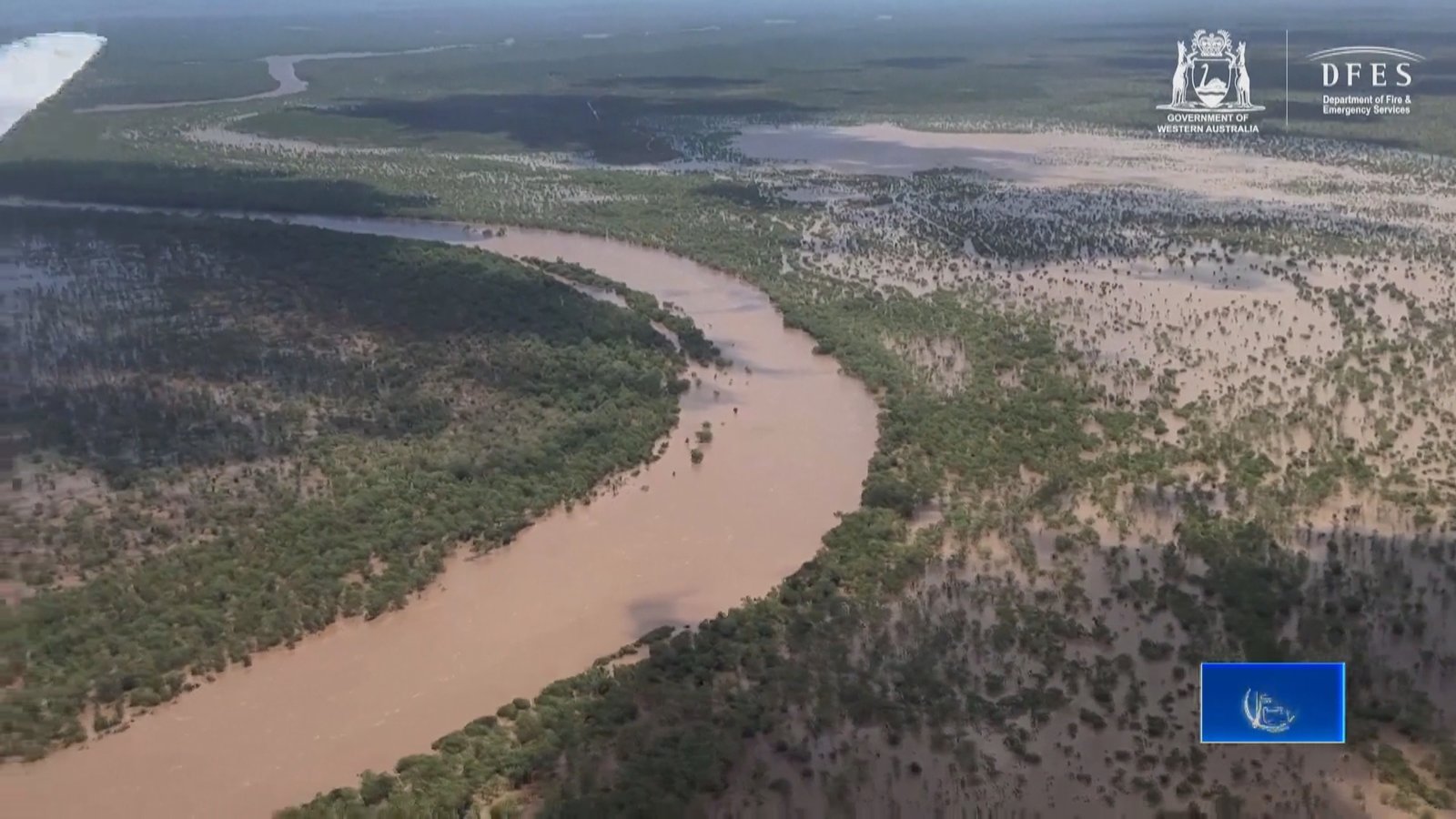 澳洲西北部遇破紀錄洪災 社區依賴空運補給