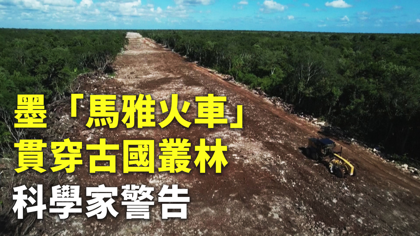 墨「馬雅火車」貫穿古國叢林 科學家警告