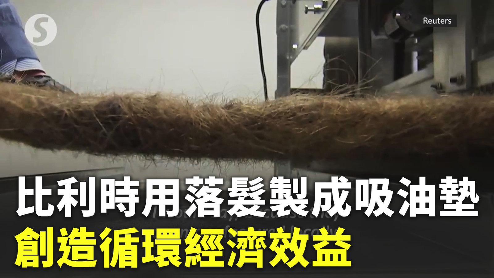 比利時用落髮製成吸油墊 創造循環經濟效益