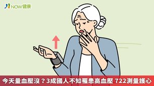國民健康署署長吳昭軍鼓勵民眾,運用722原則,養成正確量血壓並記錄血壓值,持續追蹤自身血壓數據,預防疾病保障健康。(圖/NOW健康製作;圖片來源/ingimage)