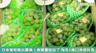 食藥署今日表示,由八通關股份有限公司進口多達250公斤的日本鮮葡萄,因驗出農藥殘留確定違規。(圖/食藥署提供)