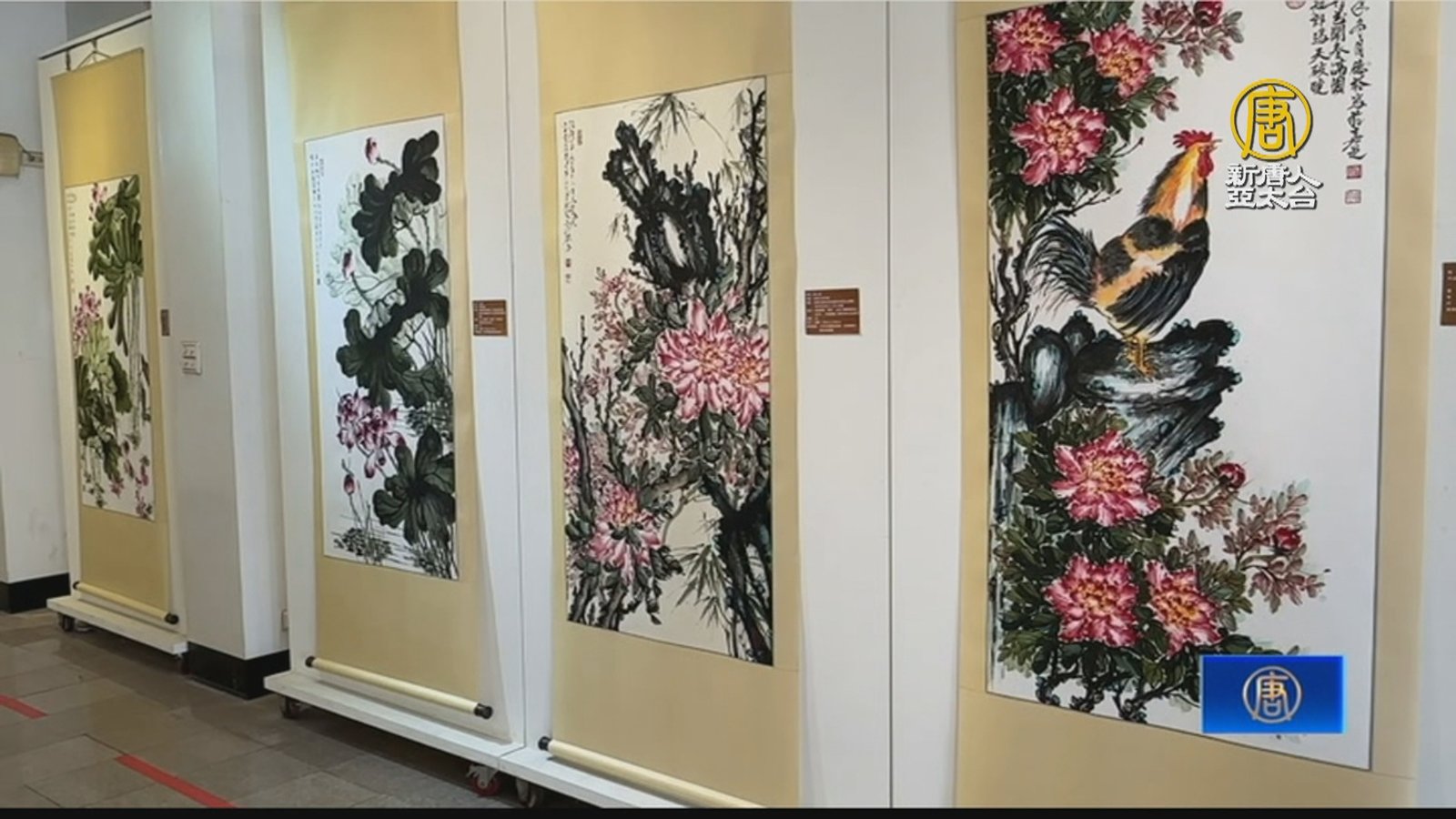 新港宮廟辦書畫聯展 在地畫家展多元文化美學