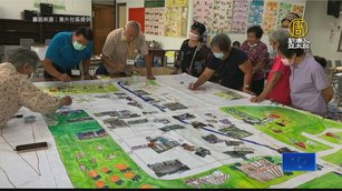 屏東東片村手繪社區地圖 畫出回憶與凝聚力
