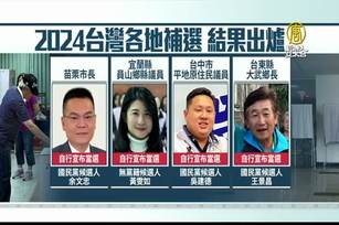 2024台灣各地補選結果出爐 藍營勝出