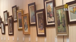 歐桂華師生聯展 小品畫作充滿創意療癒醫院角落