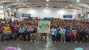 溪湖鎮23個社區、近500餘位的社區夥伴們一同熱情參與活動。 (溪湖鎮公所提供)