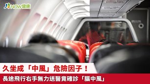 久坐成「中風」危險因子!長途飛行右手無力送醫竟確診「腦中風」(首圖來源/Freepik)