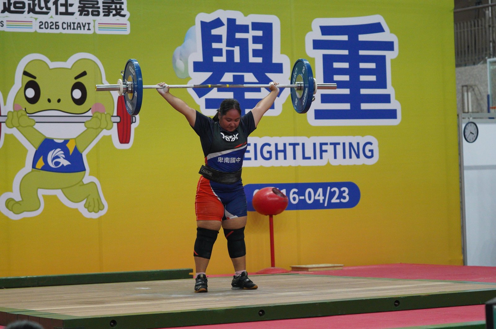 全中運舉重首日火力全開 (嘉義縣政府提供)