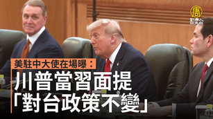 美駐中大使在場曝:川普當習面提「對台政策不變」