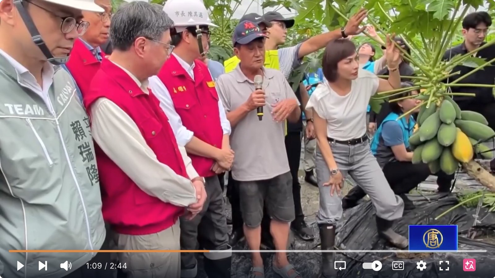 卓揆南下勘災 期立法院盡早通過預算