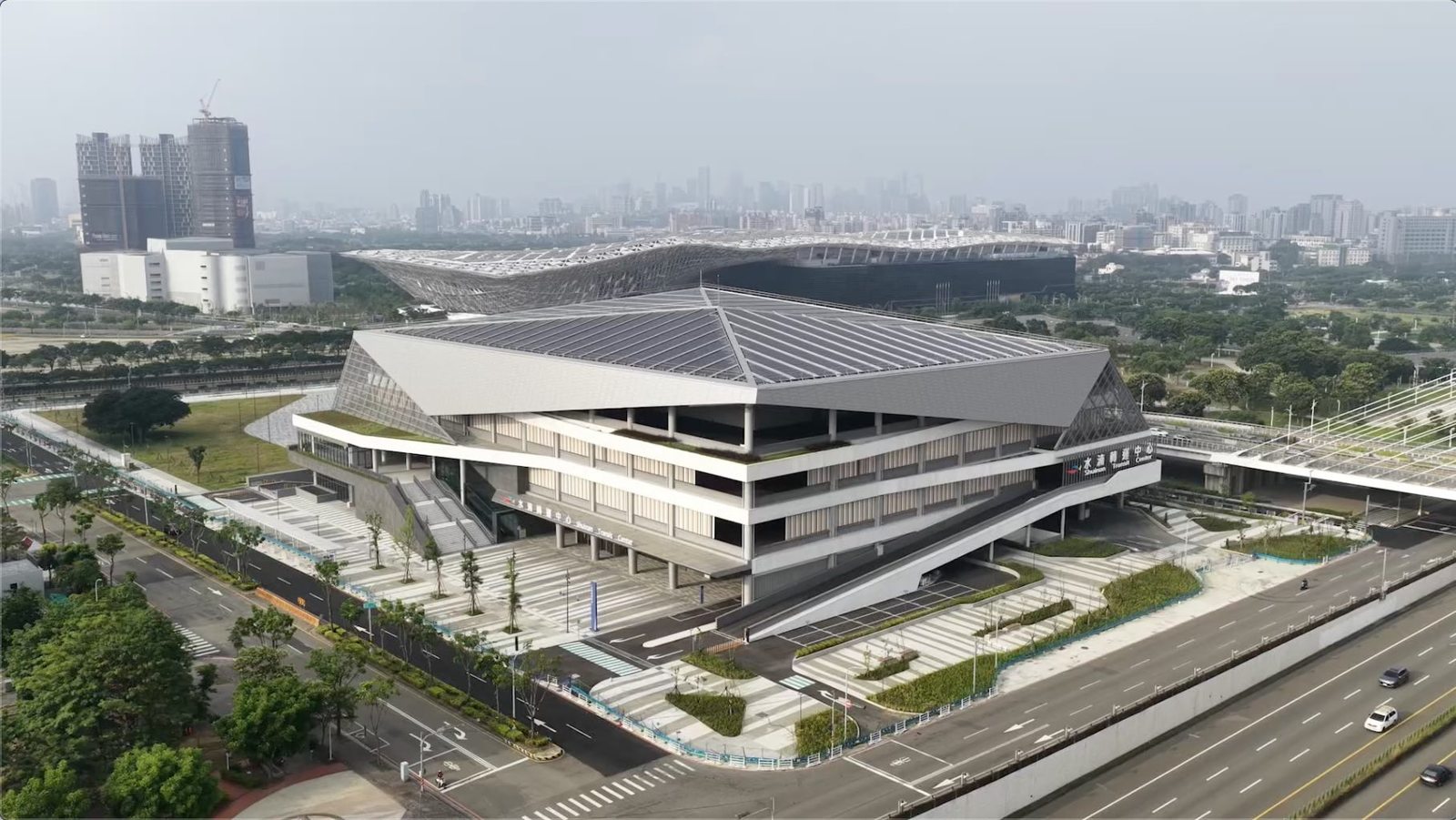水湳轉運中心鳥瞰(台中市政府提供)