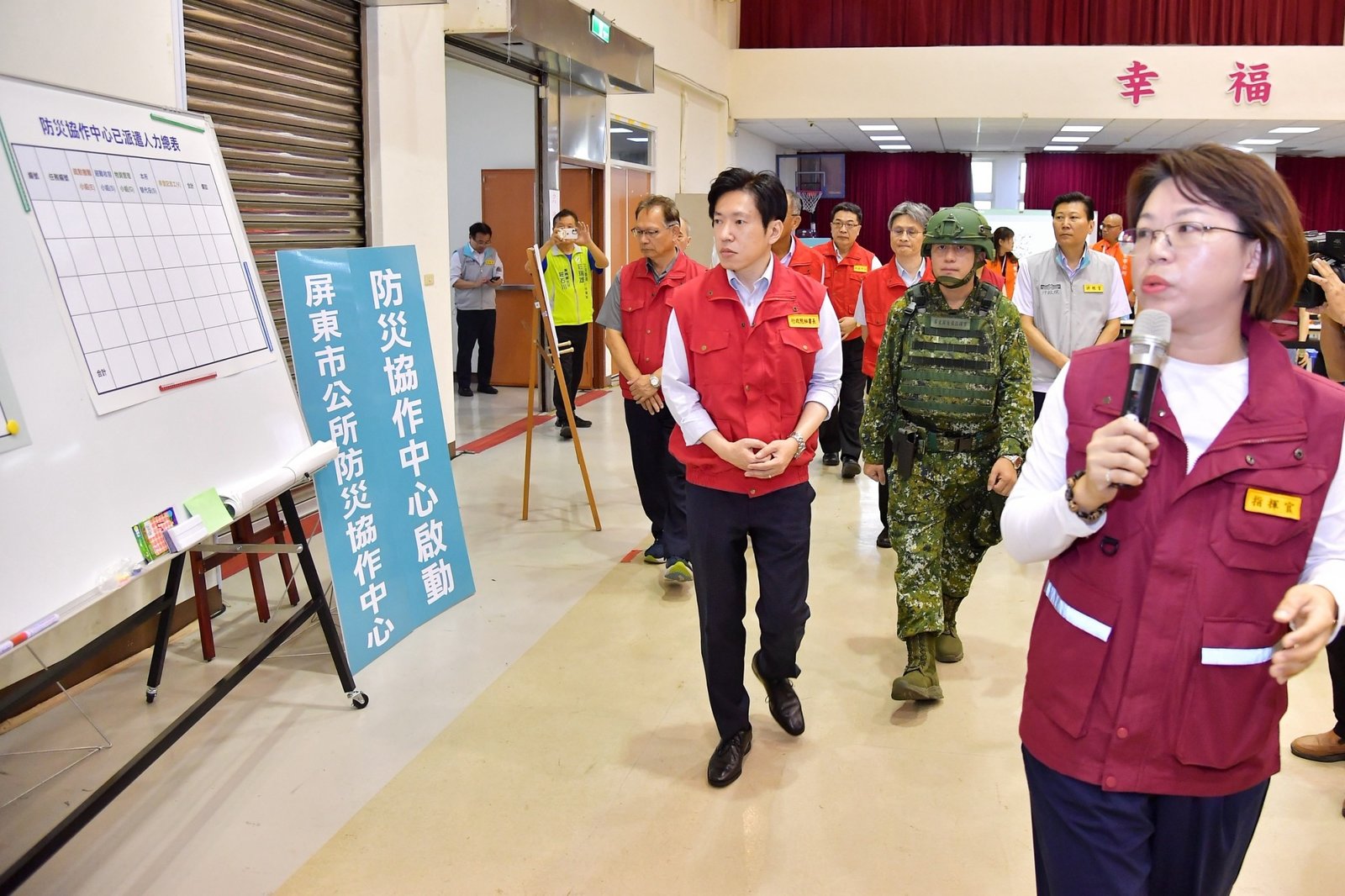 行政院秘書長張惇涵出席「2026城鎮韌性演習」(行政院提供)