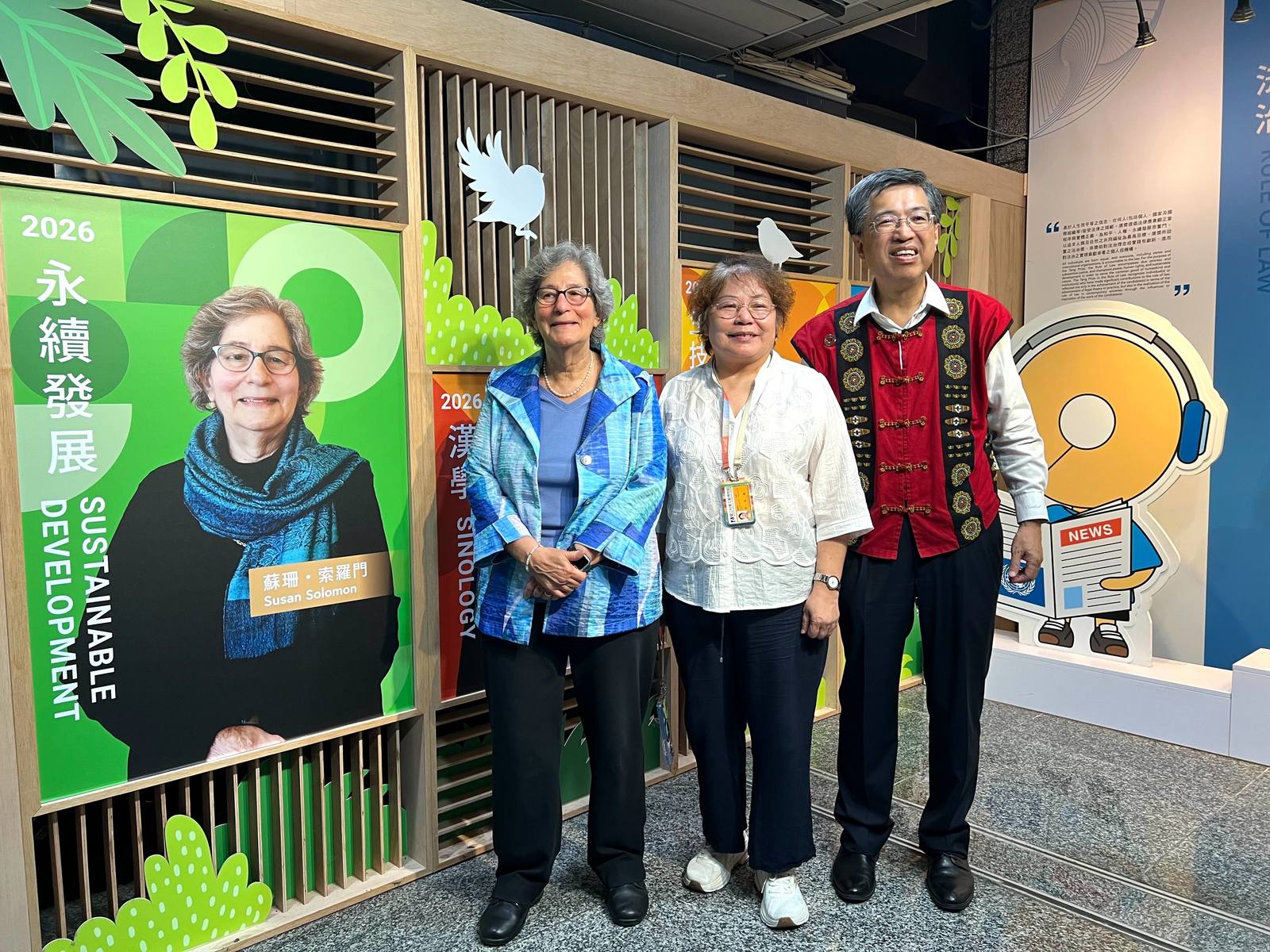 「拯救地球臭氧層的傳奇」唐獎得主蘇珊·索羅門現身科工館。(圖/葉子棻攝)