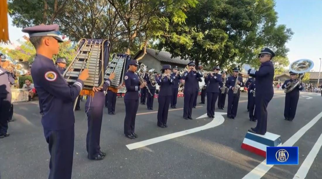 儀隊軍樂震撼壓軸 台南水交社大遊行賀雙十