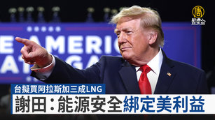 台擬買阿拉斯加三成LNG 謝田:能源安全綁定美利益