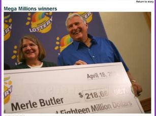 美破記錄彩票頭獎 伊州得主現身