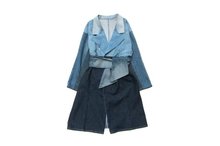 寺日工作室利用二手衣升級改造技術重新打造牛仔洋裝。(Timberland提供)