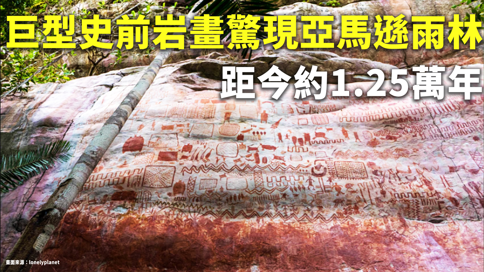 巨型史前岩畫驚現亞馬遜雨林距今約1.25萬年- 新唐人亞太電視台
