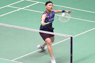 台灣羽球一姐戴資穎在台北羽球公開賽女單冠軍戰，以21比17、21比16擊敗日本選手川上紗惠奈，拿下冠軍。（圖／中央社）