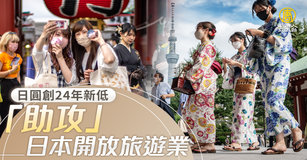 日圓創24年新低 「助攻」日本開放旅遊業