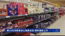 美10月消費者信心指數走低 預料通膨上升
