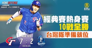 經典賽熱身賽10戰全勝 台灣隊準備就位