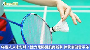 雙和醫院復健醫學科主治醫師楊政道表示，在進行羽毛球、籃球或排球競爭強度較大的運動時，除關節扭傷外，最常見的就是肌肉撕裂傷，大多集中在小腿腓腸肌或是肩部旋轉肌上。（圖／NOW健康製作；圖片來源／ingimage）