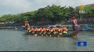 備戰鹿港龍舟賽 福興鄉公所隊練習盼奪冠