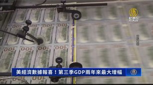 美經濟數據報喜！第三季GDP兩年來最大增幅