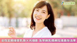 女性定期接受乳房Ｘ光攝影 及早揪乳癌病灶提高存活率(首圖來源／Freepik)