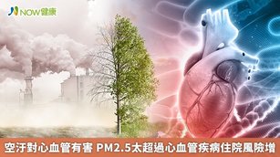 空汙對心血管有害 PM2.5太超過心血管疾病住院風險增(首圖來源／Freepik)
