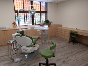 景仁殘障教養院牙科診療室整修後照片。（健保署北區業務組提供）