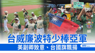 台威廉波特少棒亞軍 美副卿致意、台國旗飄揚