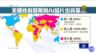 美升級中共AI晶片禁令！在全球國家分三級管制