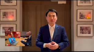 陳冠廷視訊羅浮宮朗斯分館館長　促進故宮南院國際交流（陳冠廷委員辦公室提供）