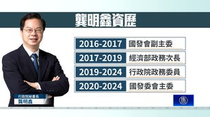 台灣內閣傳將改組！龔明鑫有望轉任經濟部長