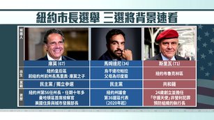 紐約市長選舉 三選將背景速看 獲哪些人士背書