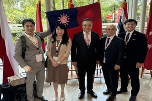 台灣連鎖加盟促進協會理事長吳永強率領代表團赴印尼雅加達，出席今年的世界連鎖年會(台灣連鎖加盟促進會 提供)