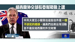 紐西蘭外長怒斥戰狼 中共施壓一中頻碰壁
